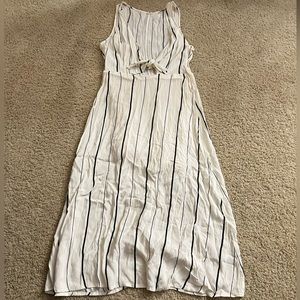 ASTR White Striped Women’s Dress
